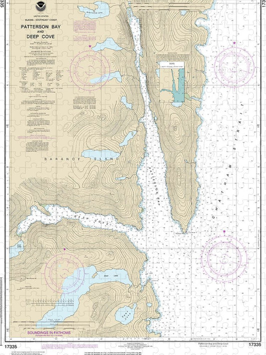 Nautical Chart 17335 Patterson Bay Deep Cove Puzzle