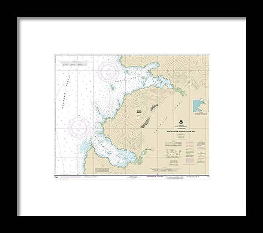 A beuatiful Framed Print of the Nautical Chart-17341 Whitewater Bay-Chaik Bay, Chatham Strait by SeaKoast