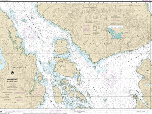 Nautical Chart 17383 Snow Passage, Alaska Puzzle