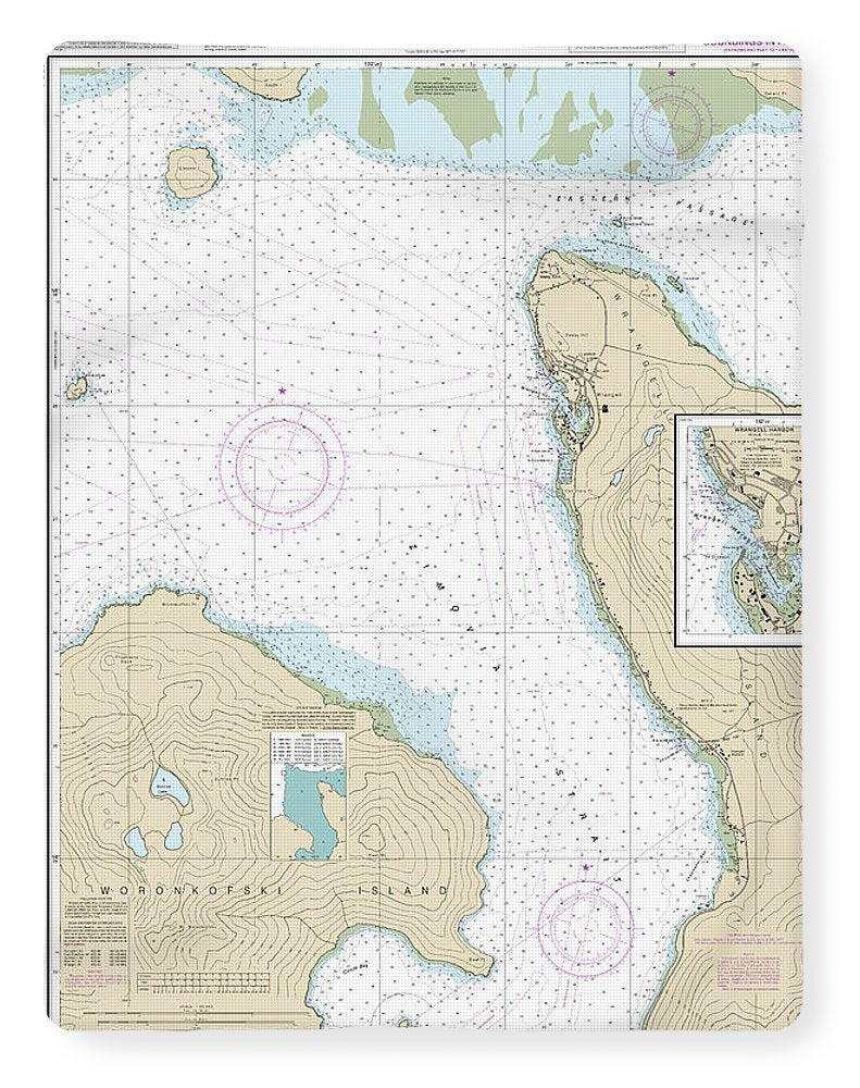 Nautical Chart-17384 Wrangell Harbor-approaches, Wrangell Harbor - Blanket