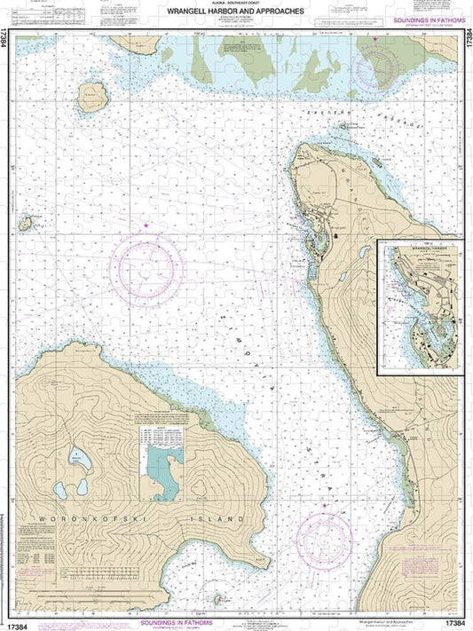 Nautical Chart 17384 Wrangell Harbor Approaches, Wrangell Harbor Puzzle