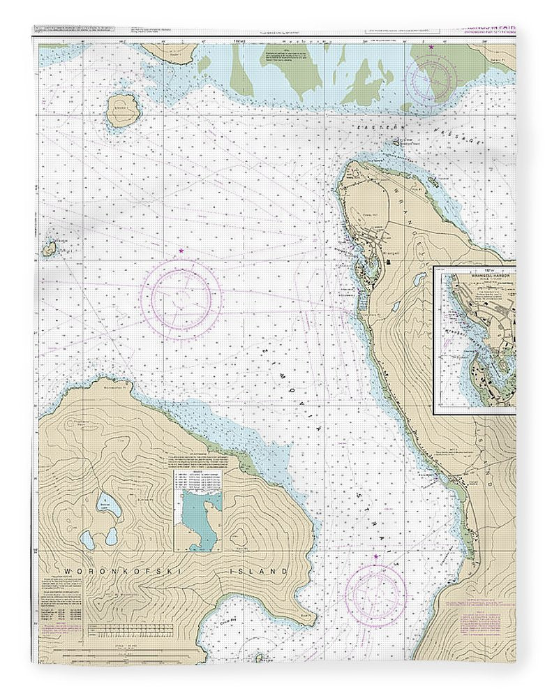Nautical Chart-17384 Wrangell Harbor-approaches, Wrangell Harbor - Blanket