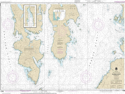 Nautical Chart 17386 Sumner Strait Southern Part Puzzle
