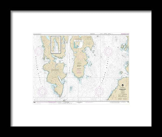 A beuatiful Framed Print of the Nautical Chart-17386 Sumner Strait-Southern Part by SeaKoast