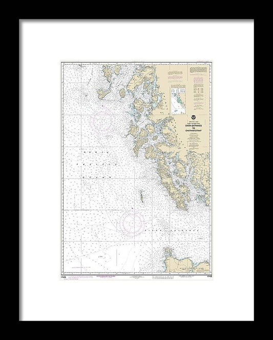 A beuatiful Framed Print of the Nautical Chart-17400 Dixon Entrance-Chatham Strait by SeaKoast