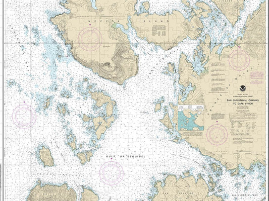 Nautical Chart 17404 San Christoval Channel Cape Lynch Puzzle