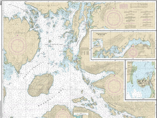 Nautical Chart 17405 Ulloa Channel San Christoval Channel, North Entrance, Big Salt Lake, Shelter Cove, Craig Puzzle