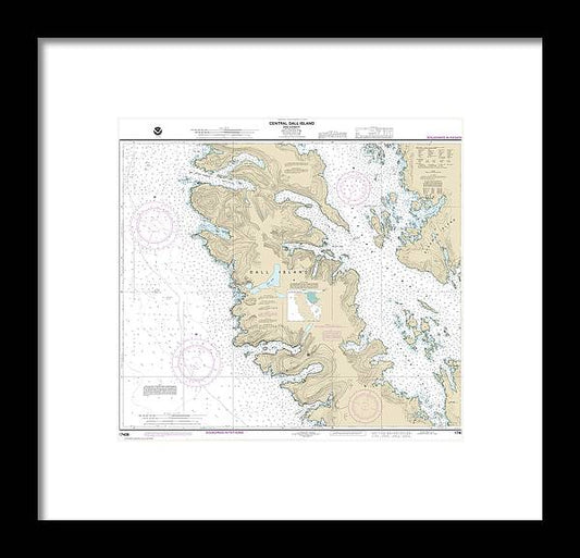 A beuatiful Framed Print of the Nautical Chart-17408 Central Dall Island-Vicinity by SeaKoast
