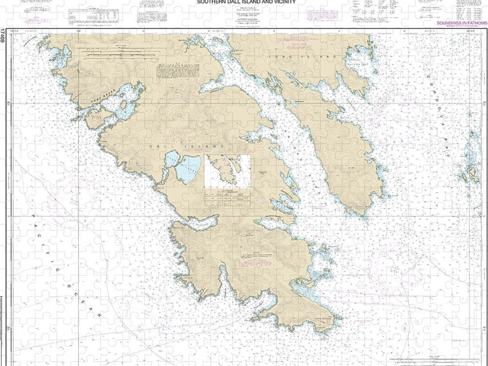 Nautical Chart 17409 Southern Dall Island Vicinity Puzzle