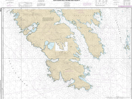 Nautical Chart 17409 Southern Dall Island Vicinity Puzzle
