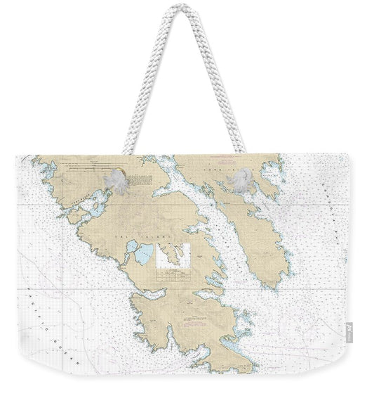Nautical Chart-17409 Southern Dall Island-vicinity - Weekender Tote Bag