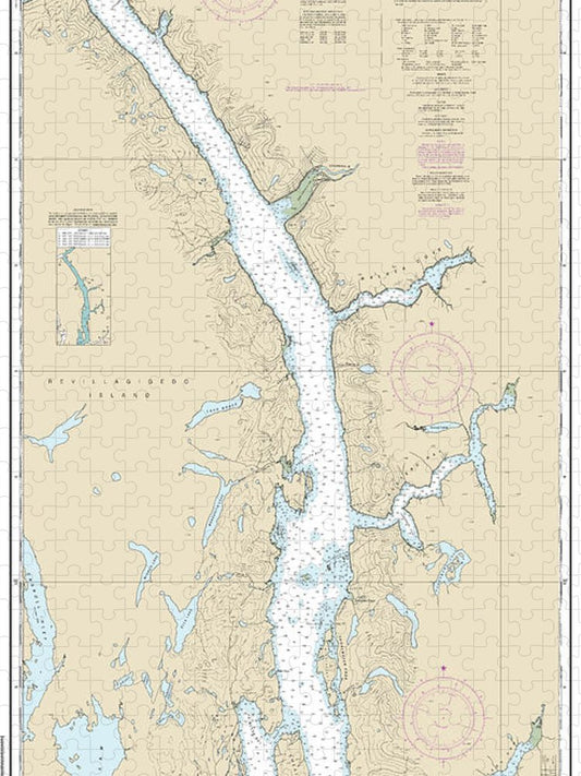 Nautical Chart 17424 Behm Canal Eastern Part Puzzle