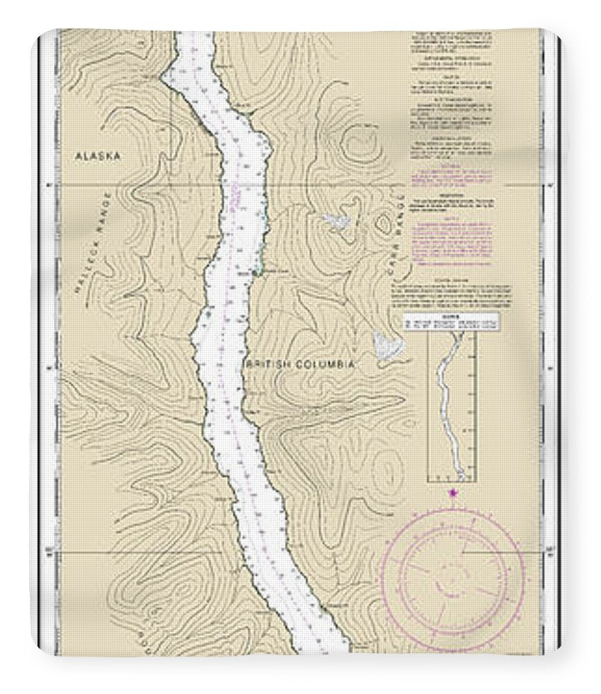 Nautical Chart-17425 Portland Canal-north-hattie Island - Blanket