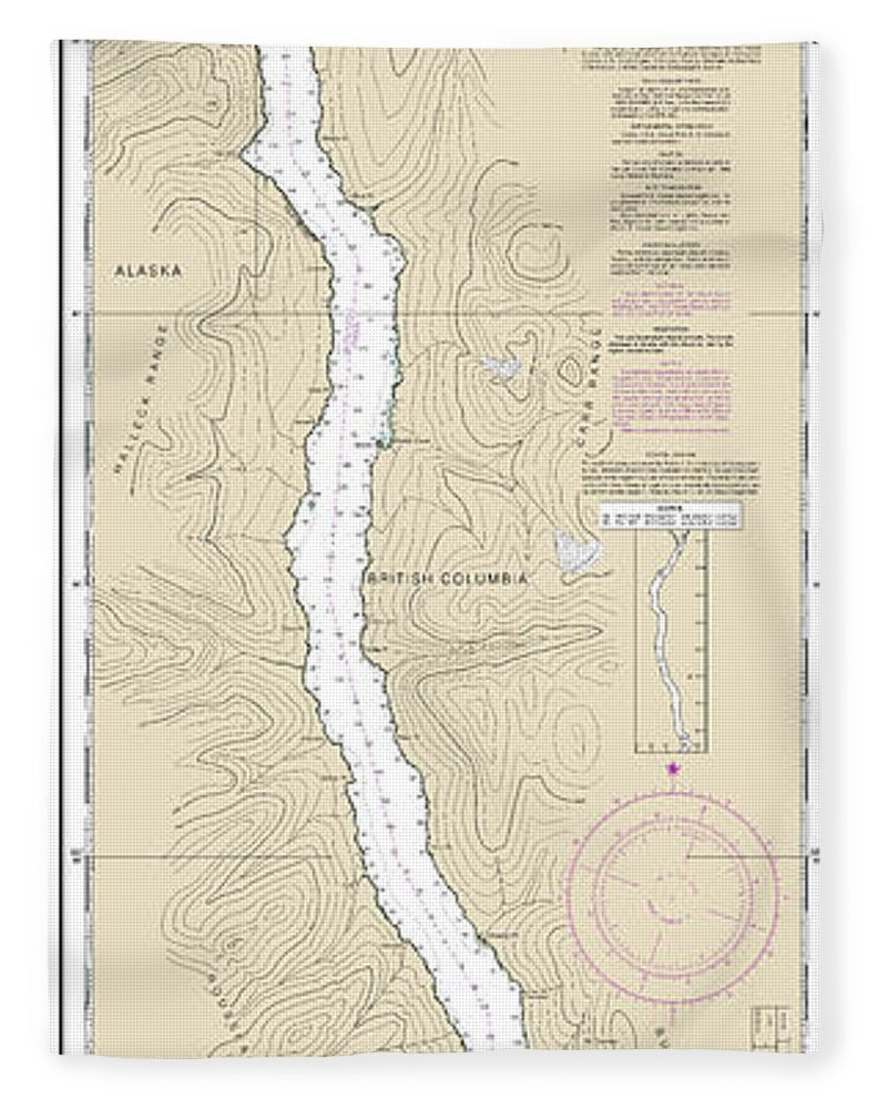 Nautical Chart-17425 Portland Canal-north-hattie Island - Blanket