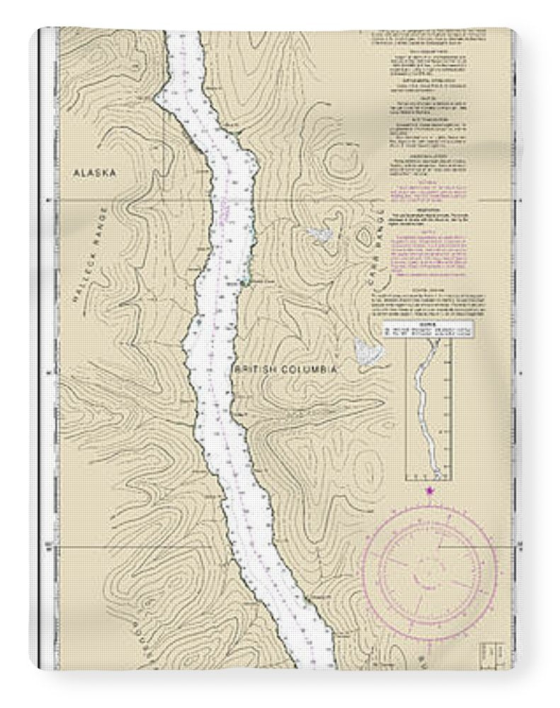 Nautical Chart-17425 Portland Canal-north-hattie Island - Blanket