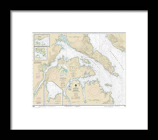 A beuatiful Framed Print of the Nautical Chart-17426 Kasaan Bay, Clarence Strait, Hollis Anchorage, Eastern Part, Lyman Anchorage by SeaKoast