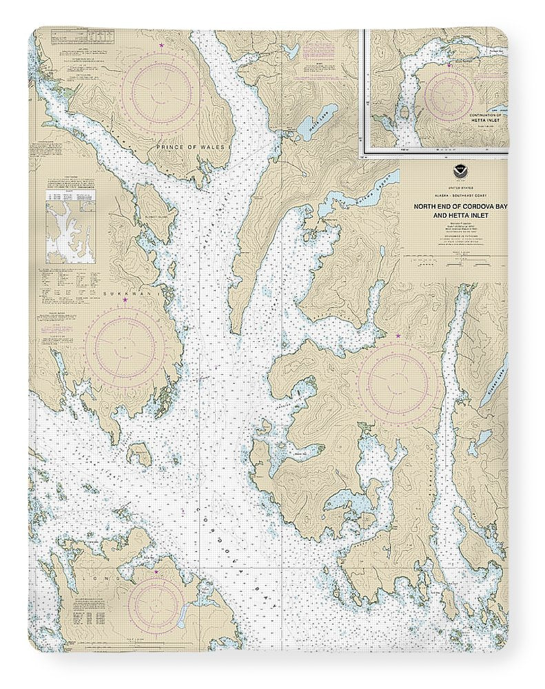 Nautical Chart-17431 N End-cordova Bay-hetta Inlet - Blanket