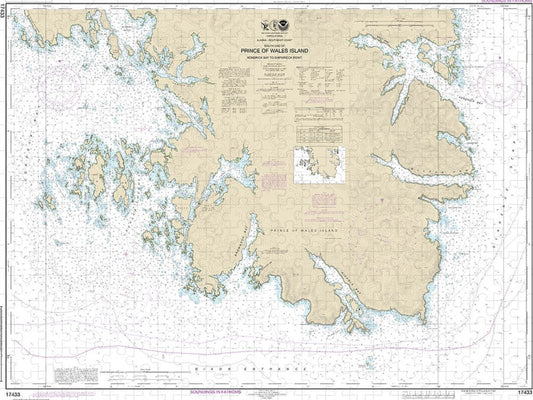 Nautical Chart 17433 Kendrick Bay Shipwreck Point, Prince Wales Island Puzzle