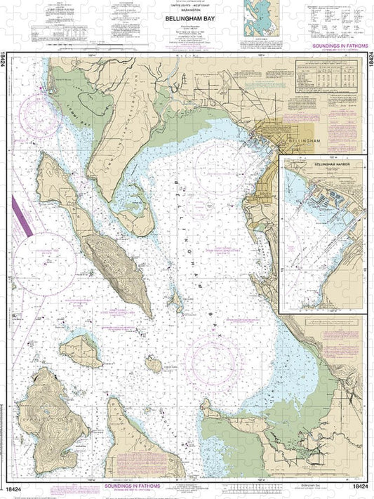 Nautical Chart 18424 Bellingham Bay, Bellingham Harbor Puzzle