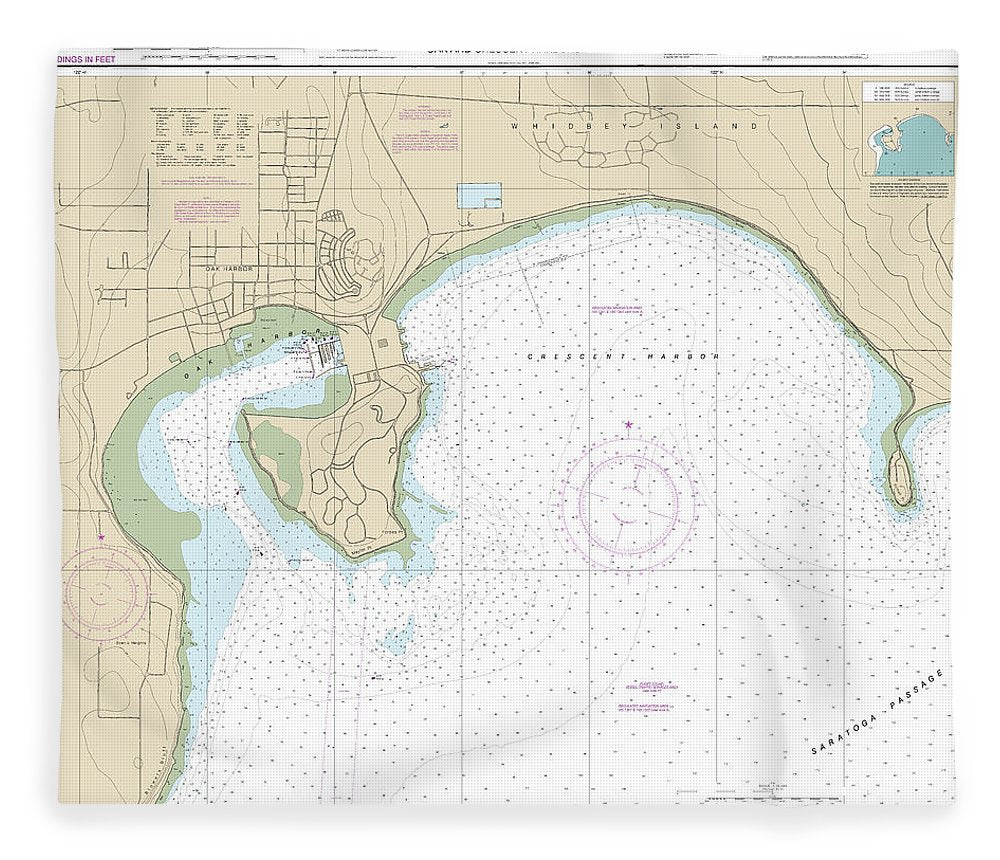Nautical Chart 18428 Oak Crescent Harbors Blanket