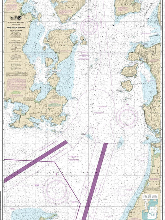 Nautical Chart 18429 Rosario Strait Southern Part Puzzle