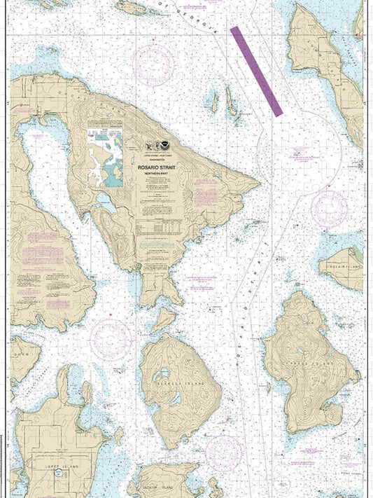 Nautical Chart 18430 Rosario Strait Northern Part Puzzle