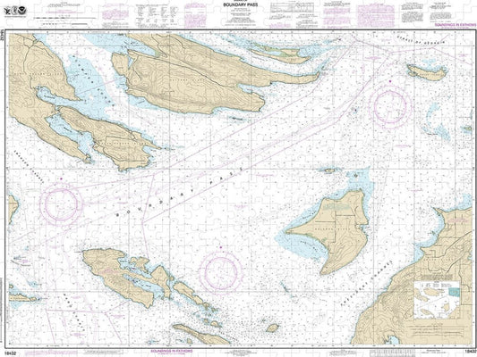 Nautical Chart 18432 Boundary Pass Puzzle