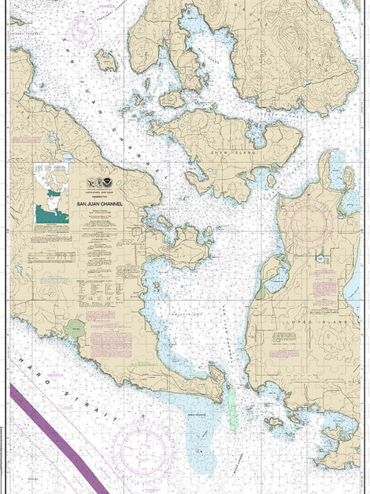 Nautical Chart 18434 San Juan Channel Puzzle