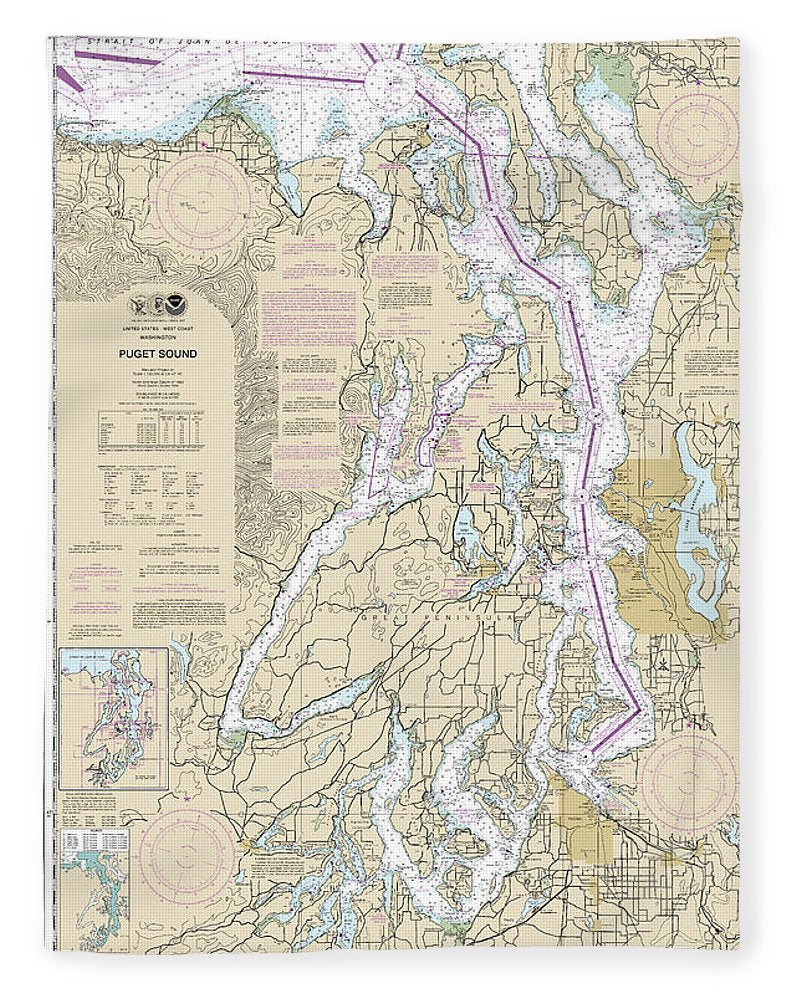 Nautical Chart-18440 Puget Sound - Blanket