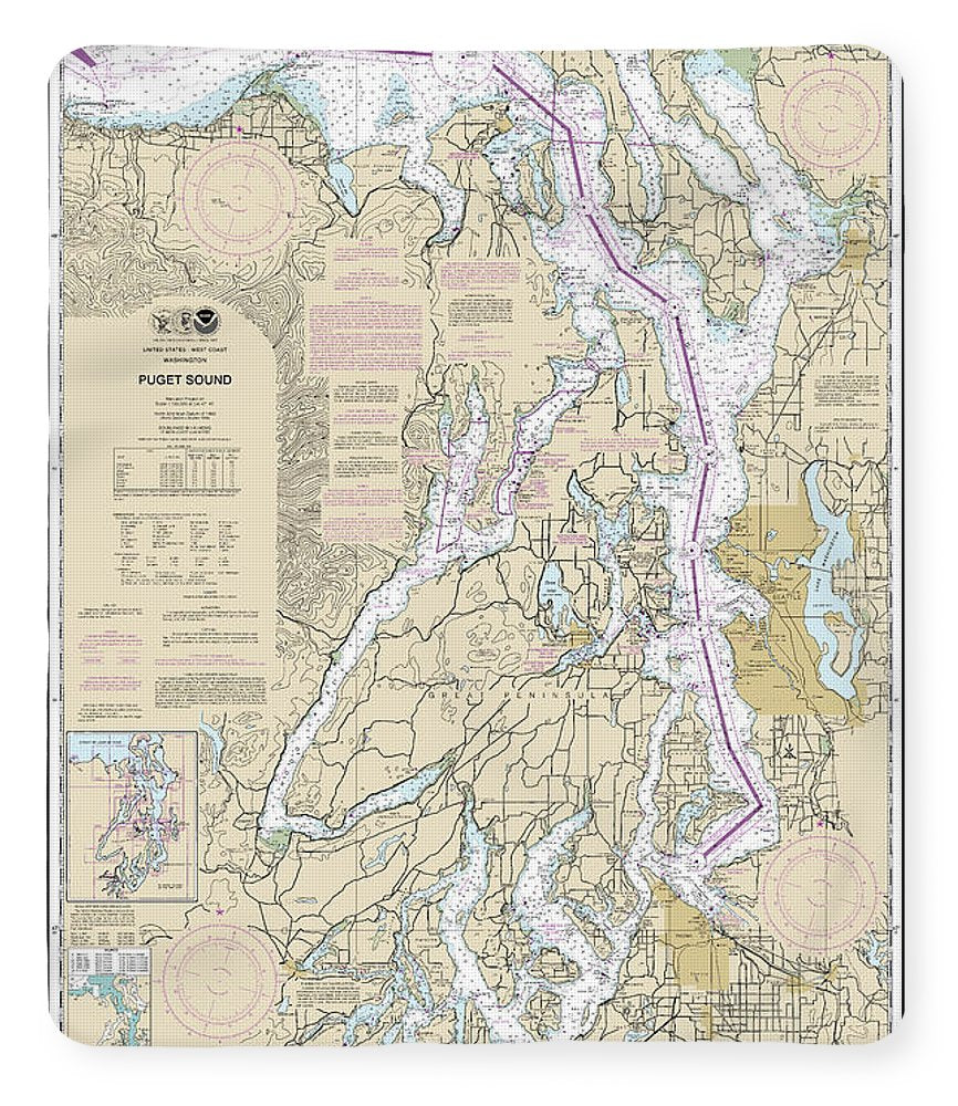 Nautical Chart-18440 Puget Sound - Blanket