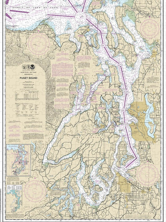 Nautical Chart 18440 Puget Sound Puzzle