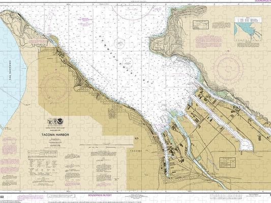 Nautical Chart 18453 Tacoma Harbor Puzzle