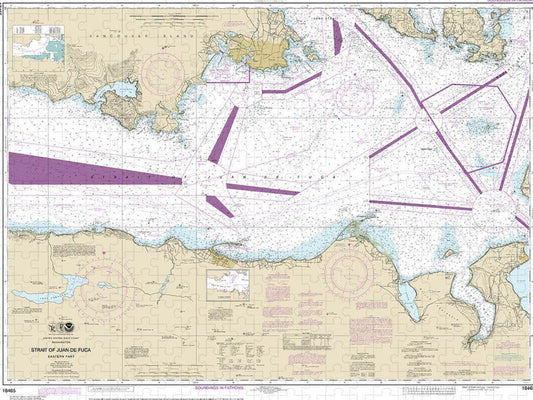 Nautical Chart 18465 Strait Juan De Fuca Eastern Part Puzzle