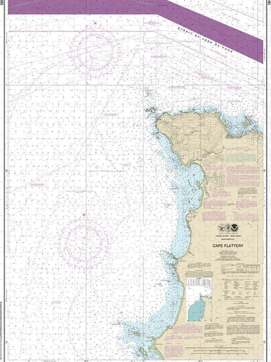 Nautical Chart 18485 Cape Flattery Puzzle