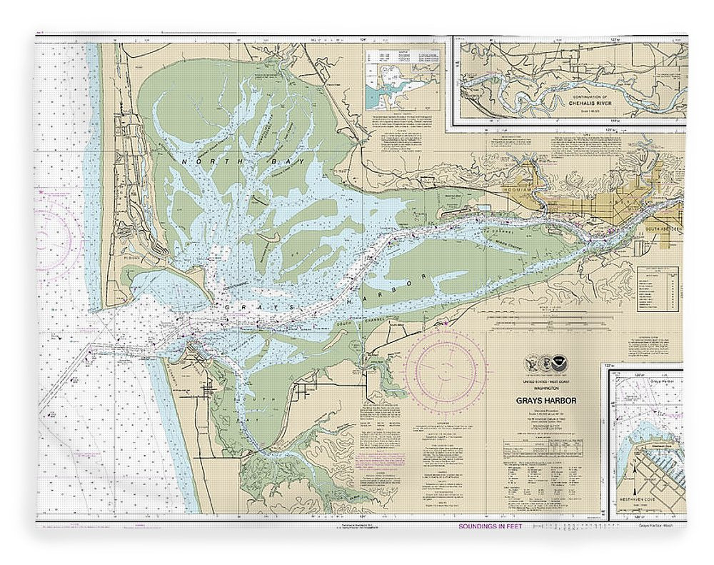 Nautical Chart-18502 Grays Harbor, Westhaven Cove - Blanket