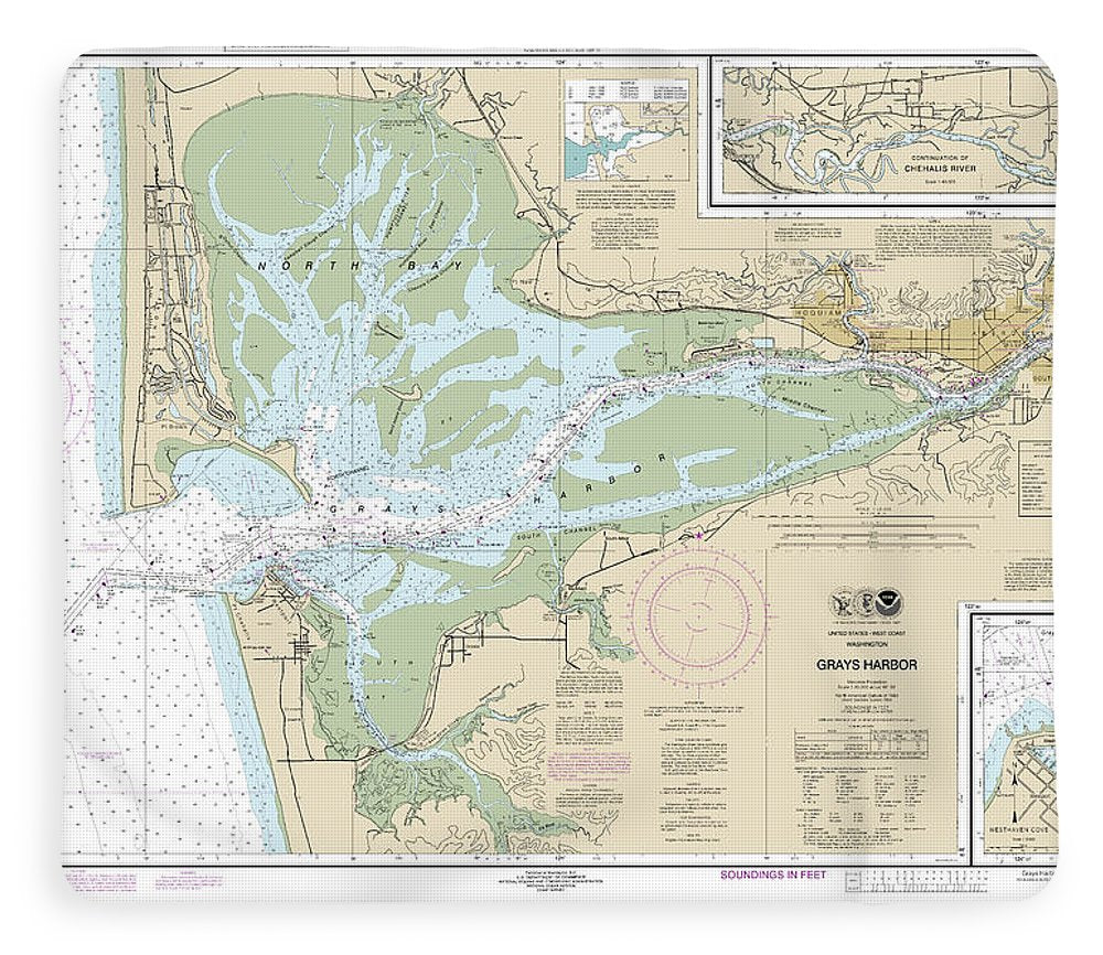 Nautical Chart-18502 Grays Harbor, Westhaven Cove - Blanket