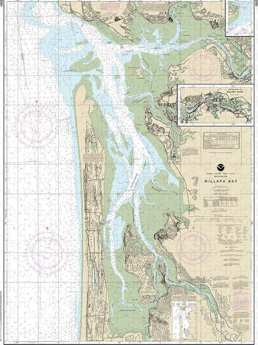 Nautical Chart 18504 Willapa Bay, Toke Pt Puzzle