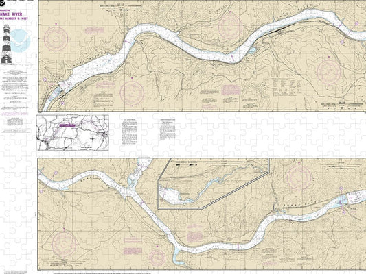 Nautical Chart 18546 Snake River Lake Herbert G West Puzzle