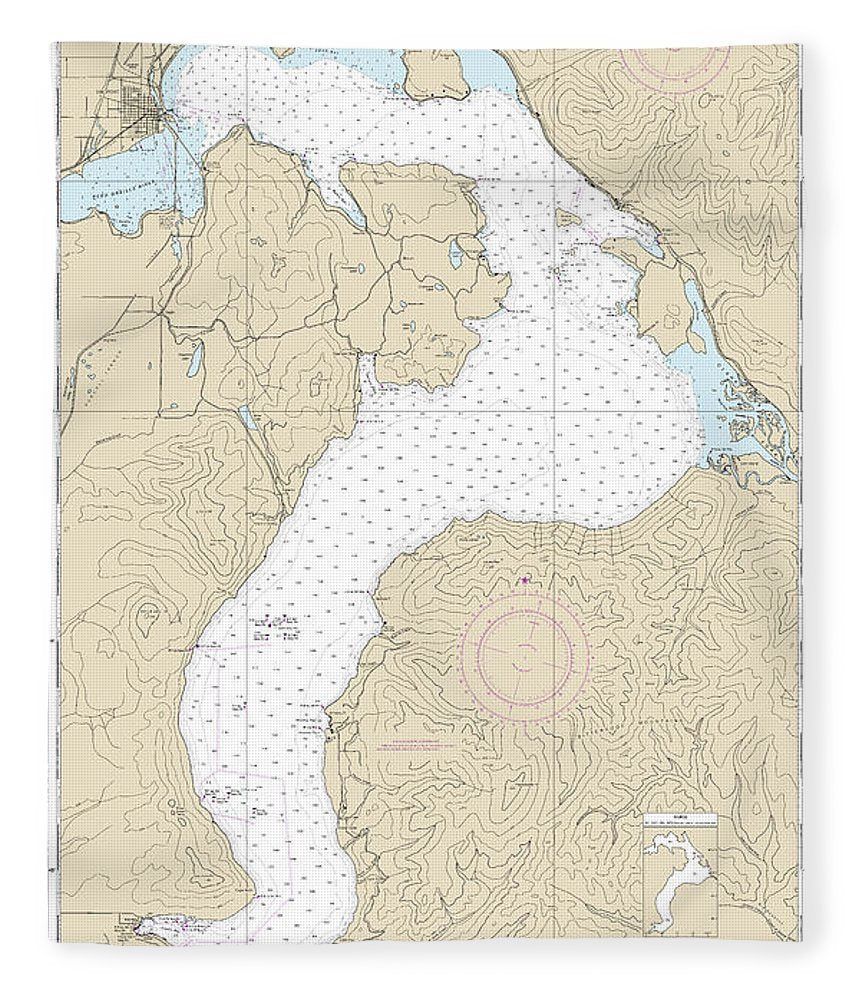 Nautical Chart 18554 Lake Pend Oreille Blanket