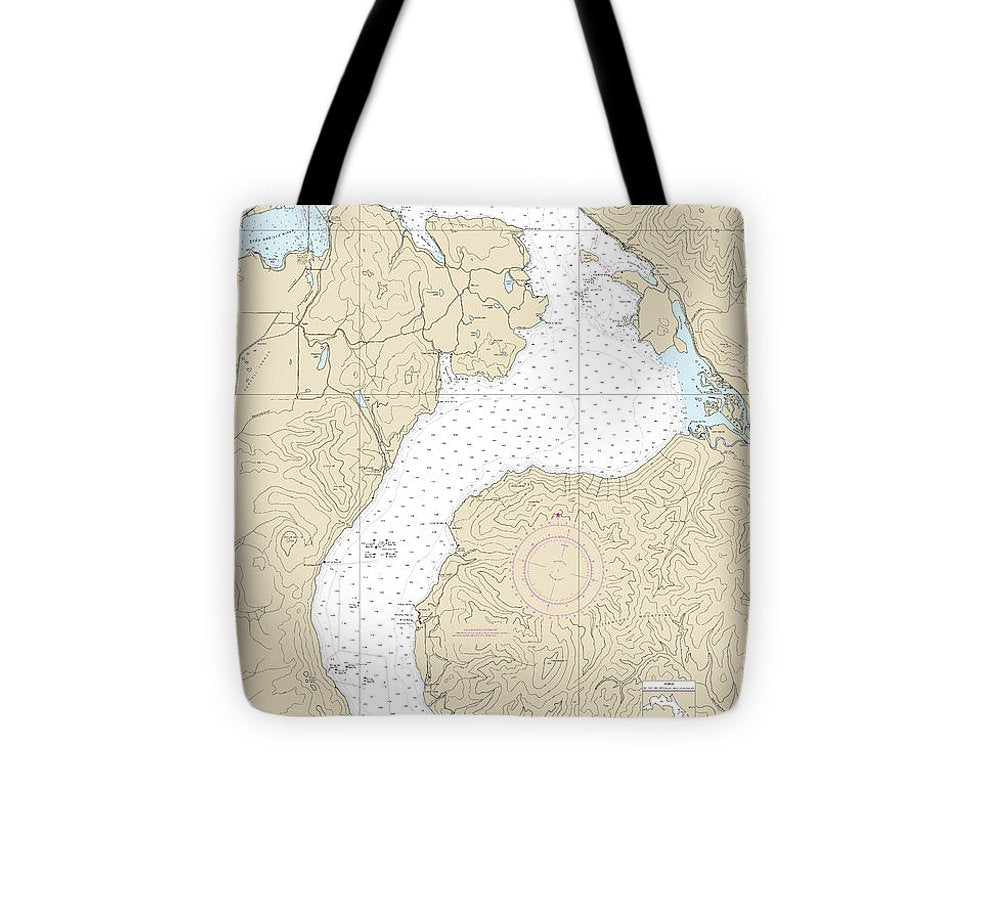 Nautical Chart 18554 Lake Pend Oreille Tote Bag