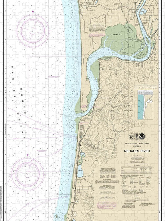 Nautical Chart 18556 Nehalem River Puzzle
