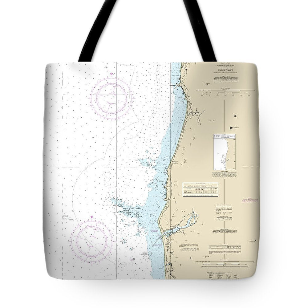 Nautical Chart-18601 Cape Sebastian-humbug Mountain - Tote Bag