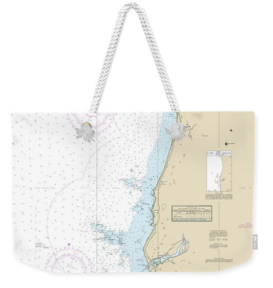 Nautical Chart-18601 Cape Sebastian-humbug Mountain - Weekender Tote Bag