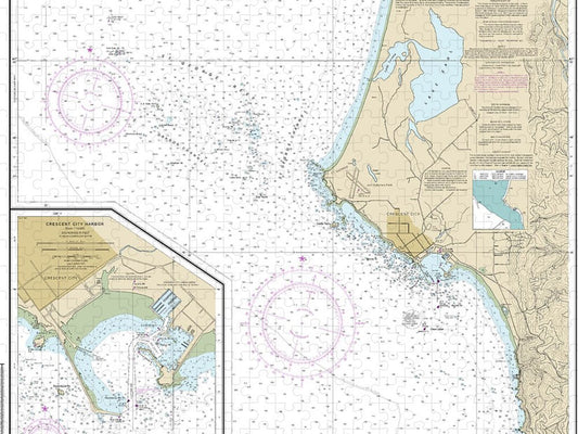 Nautical Chart 18603 St George Reef Crescent City Harbor, Crescent City Harbor Puzzle