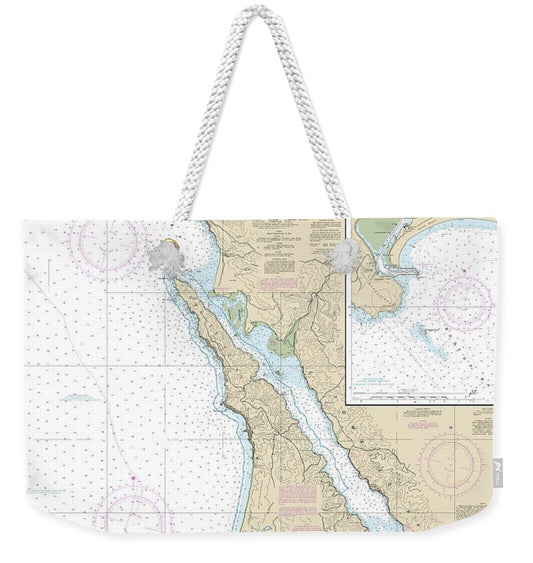 Nautical Chart-18643 Bodega-tomales Bays, Bodega Harbor - Weekender Tote Bag