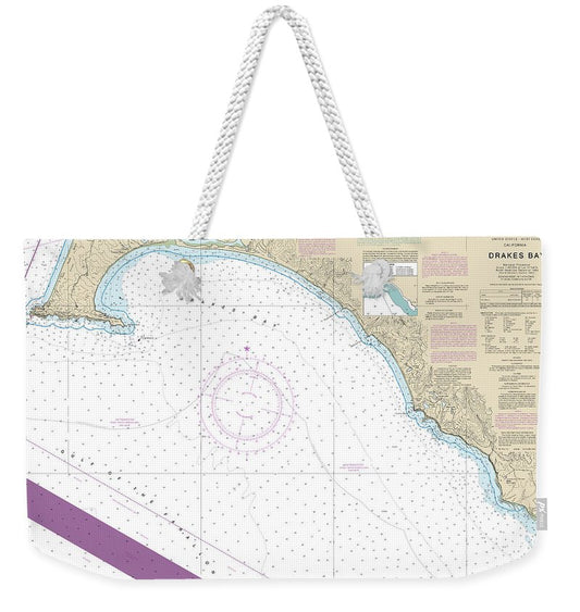 Nautical Chart-18647 Drakes Bay - Weekender Tote Bag