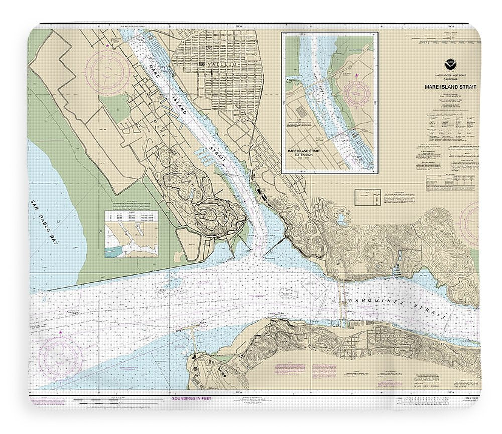 Nautical Chart-18655 Mare Island Strait - Blanket