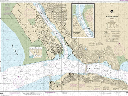 Nautical Chart 18655 Mare Island Strait Puzzle