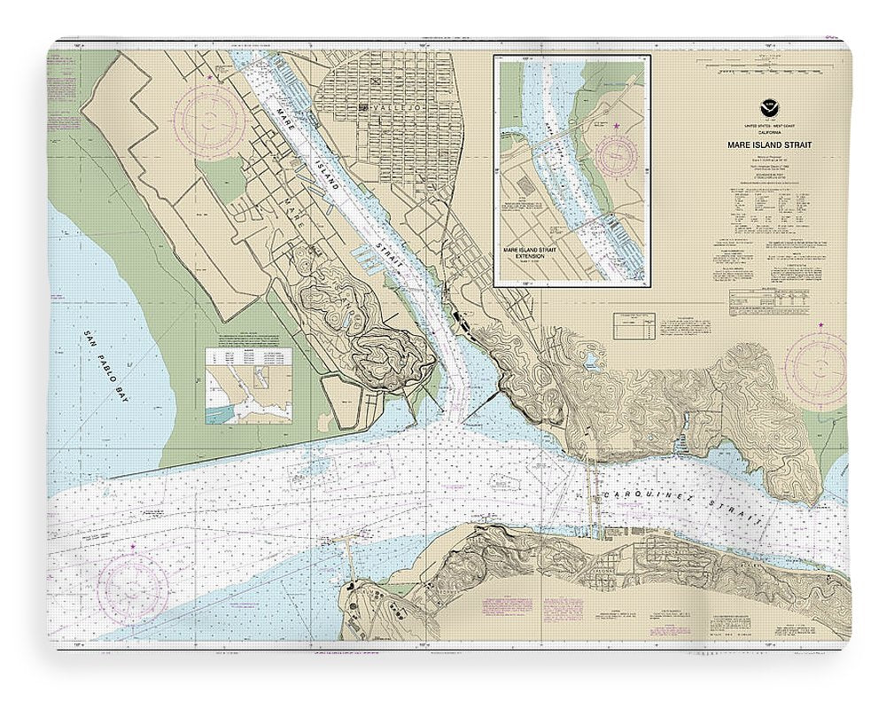 Nautical Chart-18655 Mare Island Strait - Blanket