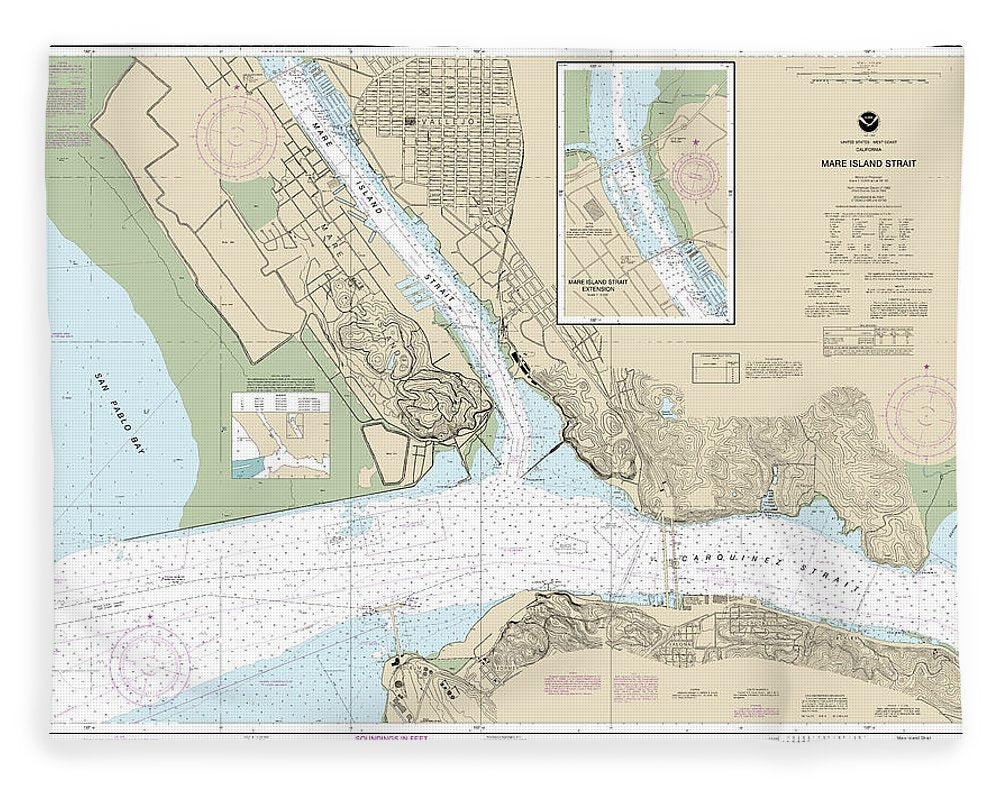 Nautical Chart-18655 Mare Island Strait - Blanket